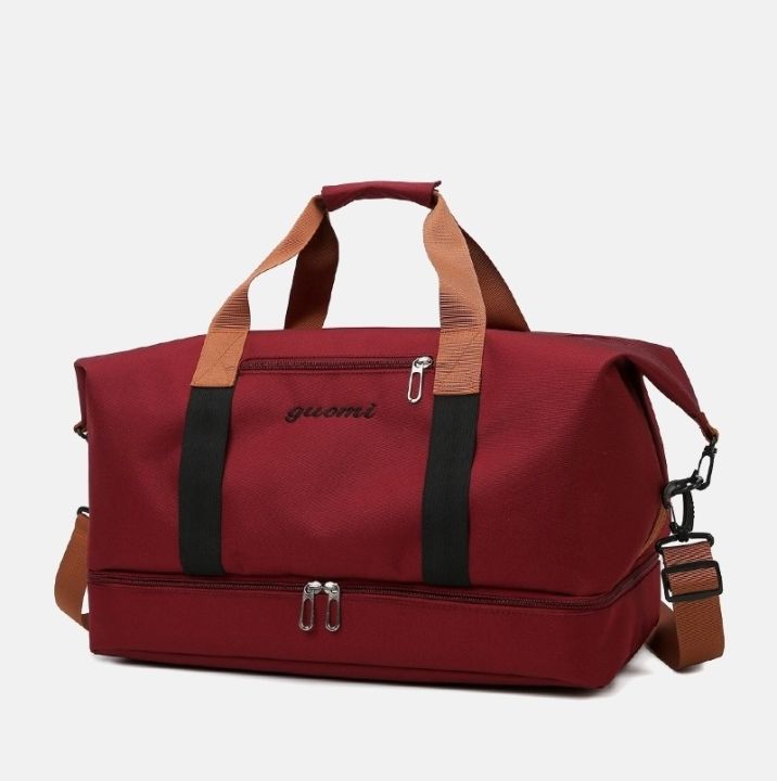 Travel Bag Waterproof Weekender Bags Oxford Cloth Luggages Handbag Shoulder Bag Traveling Bag Dry and Wet Separation Sport Bag Fitness Bag Gym Totes for Men Women