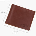 Short Men Wallets High Quality Slim Card Holder Coin Pocket Name Customized Male Wallet Brand Photo Holder New Small Men Purses. 