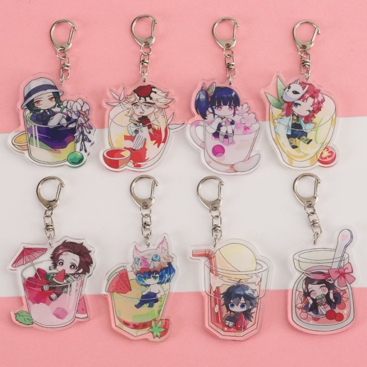 Demon%20Slayer:%20Kimetsu%20No%20Yaiba%20Acrylic%20Keychain%20Tanjiro%20Nezuko%20Tengen%20Mitsuri%20Muichirou%20Shinjurou%20Anime%20Acrylic%20Double%20-%20Image%205