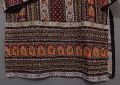 Multicolour Sindhi Designed Khaddar Shirt Covered Fully From Front With Beads And Golden Wire For Ladies And Girls. 