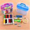 Stitching Tools Clear Plastic Sewing Kit Box Small Craft Sewing Supplies With Organizer Travel Plastic Storage Box Sewing Accessories - Needle Threading Machine Not Included. 