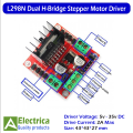 L298N Dual H-Bridge Stepper Motor Driver Module for Arduino DIY by Electrica. 