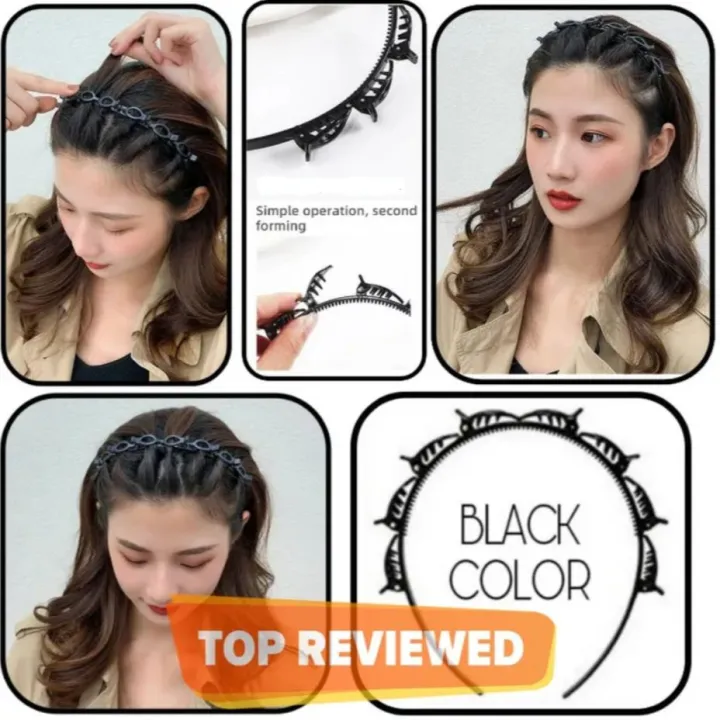 Black%20Braider%20Hair%20Style%20twister%20hair%20band%20headband%20Double%20Bangs%20Hairstyle%20Hairpin%20with%20clip%20hair%20styling%20new%20fashion%20Hairband%20Women%20girls%20-%20Image%203