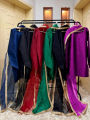 Elegant Silk Shirt Dupatta & Gharara for Women Wedding 3pcs. 