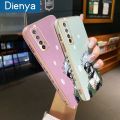 dienya For Realme 7 Realme Narzo 20 Pro Case Fashion Tide Boy Luxury Plating Phone Case Edge Pattern Silicone Casing Full Back Cover Camera Protection Cases Softcase. 