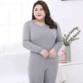 100.00kg plus Size Thermal Underwear Women Chubby Girl Plus _ size Heattech Long Johns Set Winter Bottoming Trousers Pamas. 