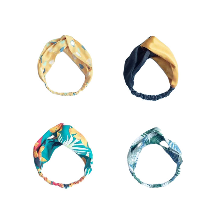 Women Girls Summer Bohemian Hairs Headbands Headbands Retro Cross Turban Bandage Bandanas HairBands Hair Accessories Headwrap