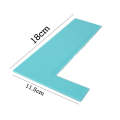 L Shape Cake Icing Scraper Plastic (Pattern 2). 