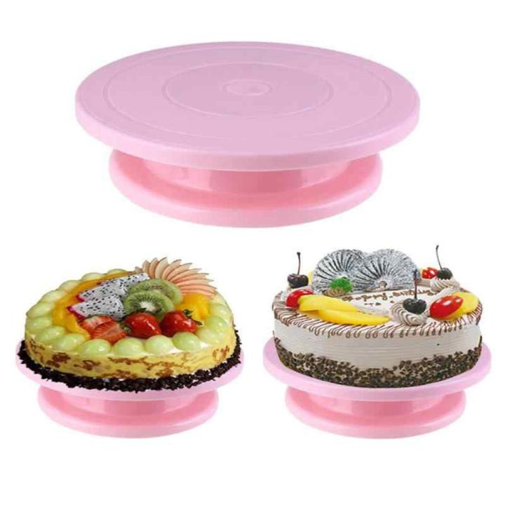 Plastic Cake Turntable 10"