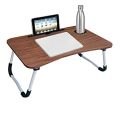 Foldable E-Laptop Bed Pro Table Computer Table Floor table Laptop table Drawing desk Bed Table Foldable Table Notebook Stand Reading Holder Breakfast Serving Bed Tray with Tablet Slots 40 x 60 cm or 16 x 24". 
