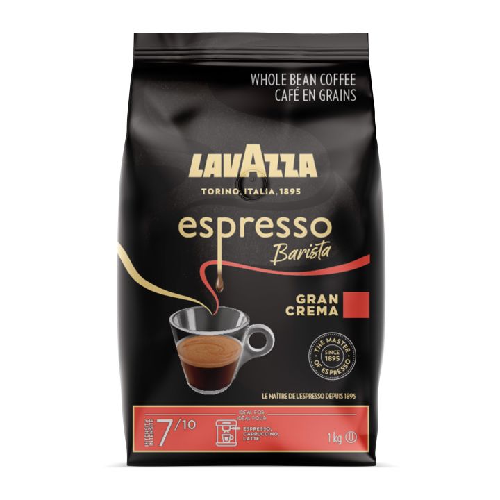 Lavazza Espresso Barista Gran Crema Whole Bean Coffee Blend, Medium Espresso Roast, 1Kg Bag - 2.2 LB, 35.2 Ounce