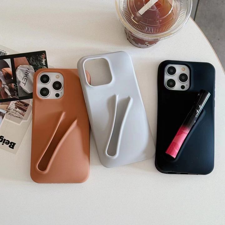 3D Lipstick Make-up Soft Silicone Phone Case for iPhone 11 12 13 14 15 Pro Max Portable Lip Gloss Holder Ins Hot Cover Shell