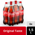 Coca Cola 1.5 L Original Taste - Pack of 6. 