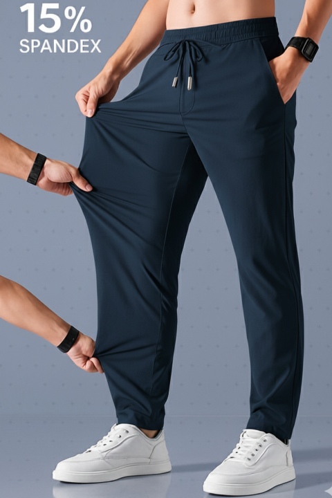 London Bridge - EasyFlex Spandexdry Pant Trouser For Men - Navy
