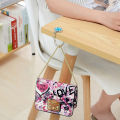 Portable Foldable Folding Crystal Alloy Purse Handbag Hook Hanger Bag Holder. 