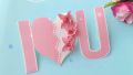 I love you style Happy birthday gift card anniversary Valentine's day lover gift card. 