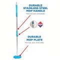 Magic Spin Mop Bucket with Stainless Steel Rod For Home Cleaning - Spin Mop Bucket - Spining Magic Spin Mop Thickened bucket 2 Heads Rotating 360° Easy Floor Mop Bucket System, Detachable Spinning Basket and Easy Wring - spin mop pocha. 