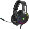 havit Gaming Headset RGB & Headphone Stand [2-in-1] Set, Desk Dual Headset Hanger Base with Phone Holder & 2 USB Port, Gaming Headphone with Mic for PS4 PS5 Xbox (TH650A,Black). 