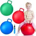 Hoop ball for 2 to 4 years ,Hop Ball with Handle for Exercise Inflatable Jump Ball Kids Inflatable Bounce Jumping Hopper Hop Ball For Children Educational Toys Kids Birthday Gift. 