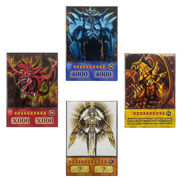 Yu-Gi-Oh! Anime Style Duel Monsters Blue-Eyes White Dragon Exodia Black Magician Yugioh Card Game Collection Cards Toys