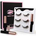 Magnetic Eyelashes Set With 3 Magnetic Lashes With Waterproof Magnetic Eyeliner & Applicator Eyelashes Extension kit. 