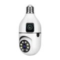 Dual Lens Wifi Camera 360° View Rotatable HD IP CCTV Camera Wifi Home Security Camera Waterproof Cctv Camera Mini Wifi Wireless Colour Night Vision Two Way Audio Motion Detection SD Card Slot V380 White. 