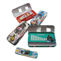 Car Metal Pencil Box with small box inside School Box  Pack of 01 Pcs. 
