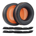 1/2Pcs Ear Pad Headband Cozy Replacement Faux Protein Leather Headphones Soft Cushion for SteelSeries Siberia 840/800. 