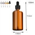 Brown Aromatherapy bottle Aromatherapy Empty Pipette Drop bottle Glass Massage dropper bottle for Spa Relaxation Wellness. 