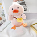 Duck Keychain Lovely Expression Plush Duck Keychain Children Doll Toy. 