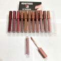 6Pcs Nude Makeup Lipstick Liquid Velvet Matte Gloss Lip Red Lipstick Nude Women Long Lasting Waterproof Beauty Cosmetic Kit. 