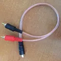 RCA Y Adapter (1 Female 2 Male). 