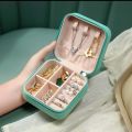 Small Jewellery Box - Mini Travel Jewellery Boxes Case, Portable Faux Leather Jewellery Storage Box Organiser for Women Girls by Beriana Platinum. 