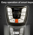 sokany 2401 High Quality Household Electric Pressure Cooker Stainless Steel Multi 6L Capacity Pressure Pot Cookers. 