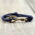 Trendy Charm Fish Hook Anchor Bracelet Double Layer Adjustable Milan Rope Braclet Men Women Sailing Adventure Accessories Gifts. 