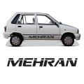 Mehran Side Door Sticker for Car 2 Piece in Black Color.. 