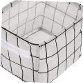 Folding Cotton Fabric Waterproof Laundry Basket Dirty Clothes Toy Mini Storage Basket - Multi Design And Color. 