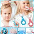 Baby Toothbrush Children's Teeth Cleaning Brush Kids U-Shaped Toothbrush For Children Mouth Oral Cleaning Brush 360 Degrees U Shaped Tooth Dental Training Toothbrushes Oral Care Portable Mouth-Cleaning Manual With Handle Daily Children's Cleaning Food. 