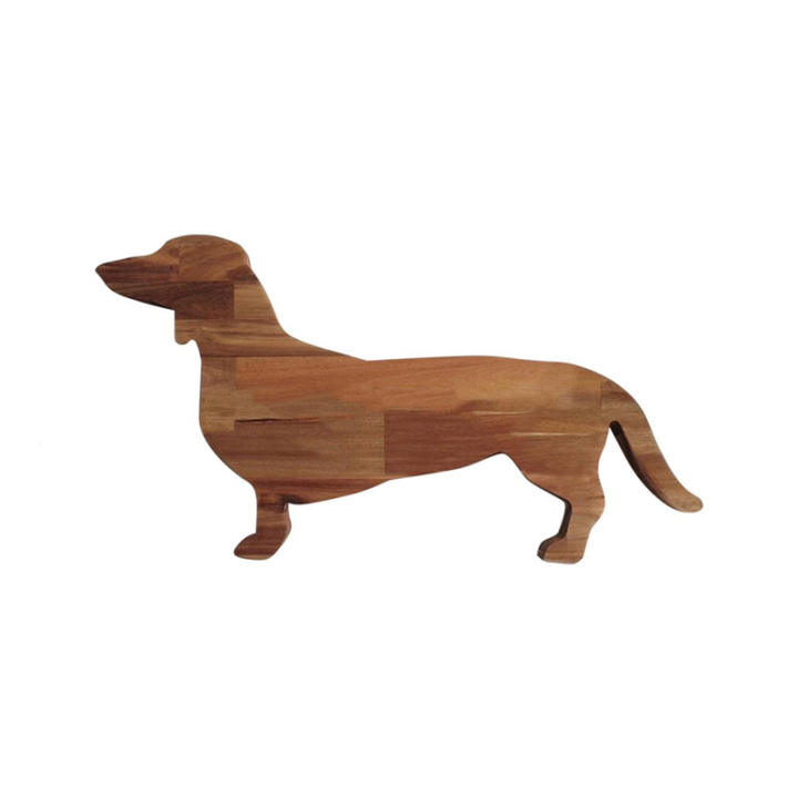 15.7 Inch Dachshund Dog Dinner Plate Cheese Board Cutting Charcuterie Board Cute Christmas Dinner Durable Easy to Use