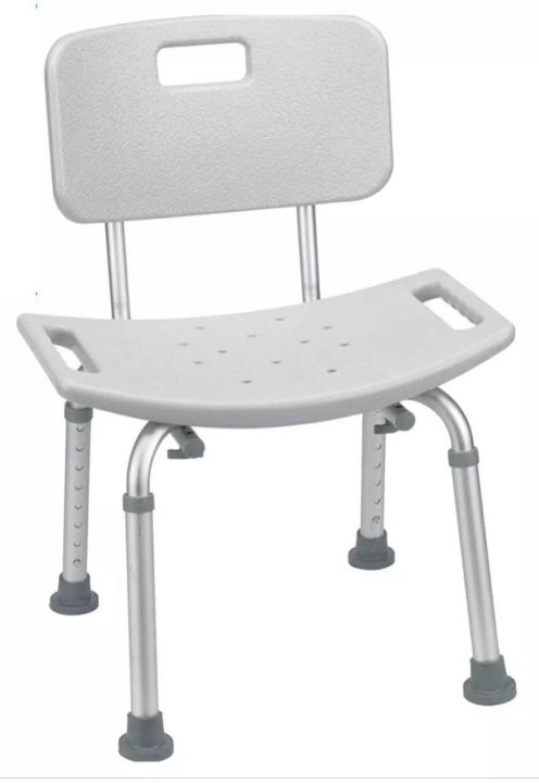 Shower Chair with backrest | Anti-slip Bath seat for elderly and disabled | Shower stool