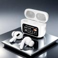 Airpods V20 / A9 ANC/ENC Dauble Dark Noise Reduction Battery Display Touch Control Bass Boosted Sound Quality Bluetooth Wireless Earbuds For Android and iOS/ black/white airpods. 