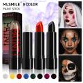 Halloween Matte Lipstick Dark Black Vampire Olive Green Creative Halloween Makeup Face Body Painting. 
