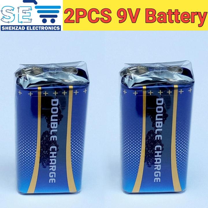 2PCS 9V Battery Double Charge