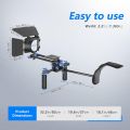 NEEWER Camera Shoulder Rig, Video Film Making System Kit for DSLR Camera and Camcorder with Shoulder Mount, 15mm Rod, Handgrip and Matte Box, Compatible with Canon Nikon Sony DSLR Cameras (Blue). 