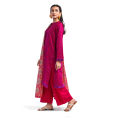 Maahru - Unstitched fabric for women - 2 Piece (Blended Lawn) - Fuchsia Dream. 