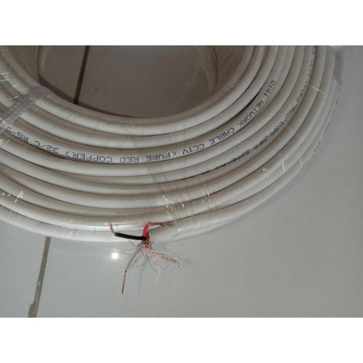 CCTV Cable proline data plus power RG59 High Quality CCTV Camera Security ,32 Wire Net, Cable 70 Yards 2 pair