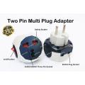 Universal Multi Plug Adapter Travel Adapter, Two pin socket Button, 3 Pin US, UK converter to EU Plug Conversion Adapter Highly Durable Multi Socket. 