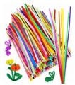 Pack of 100 - Pipe Cleaner velvet Sticks. 