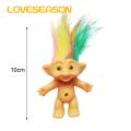 Loveseason Troll Doll Ornament Long Hair Leprocauns Doll Figure Cartoon Model. 