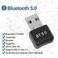 Mini Size USB Bluetooth 5.0 Dongle and EDR for PC Wireless Transfer for Bluetooth HeaDongle dphone Speakers Mouse. 